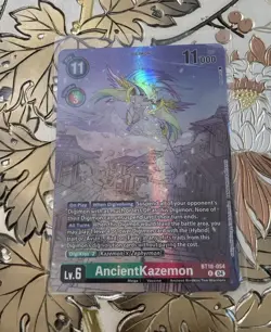 Digimon Card Game AncientKazemon Alternate Art Foil BT18-054 Tamers A2 - Image 1