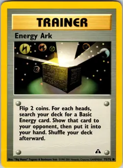 Energy Ark 75/75 Neo Discovery Pokemon LP Unlimited - Image 1