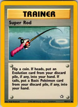 Super Rod 103/111 Neo Genesis Pokemon LP Unlimited - Image 1