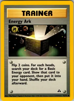 Energy Ark 75/75 Neo Discovery Pokemon TCG NM - Image 1