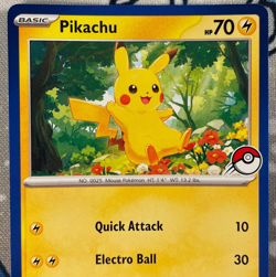 Pikachu Blue Border (Pokeball Version) My First Battle Promo Pokemon Card NM - Image 2