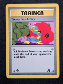 Goop Gas Attack 78/82 Team Rocket Pokemon LP 1st Edition - Image 1