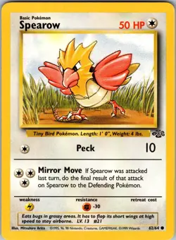 Spearow 62/64 Jungle Pokemon NM Unlimited - Image 1
