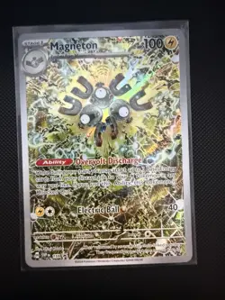 2024 Pokemon Scarlet & Violet Promo Magneton #159 Illustration Rare Near Mint - Image 1