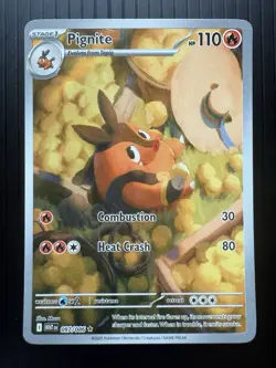 Pokemon Pignite 097/086 Sv: White Flare Illustration Rare Holo (NM) - Image 1