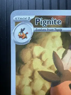 Pokemon Pignite 097/086 Sv: White Flare Illustration Rare Holo (NM) - Image 2