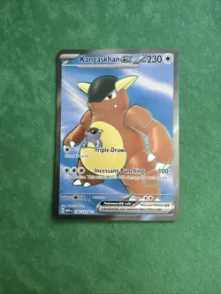 Pokemon TCG Kangaskhan EX 190/165 Full Art Holo Card English - Image 1