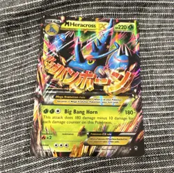 Pokemon TCG M Heracross EX Full Art Holo Ultra Rare 5/111 XY 220 HP Eng - Image 1