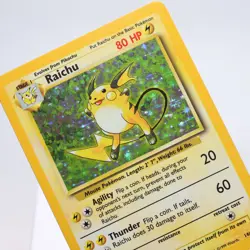 Pokemon TCG - Raichu 14/102 Base Set Holo Rare WOTC - EXC/NM - Image 1