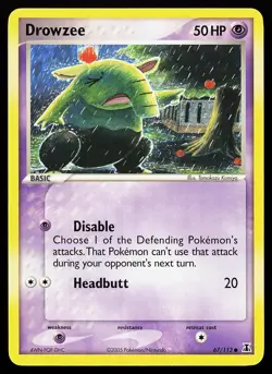Drowzee 67/113 Common Delta Species Tomokazu Komiya Pokemon Card - Image 1