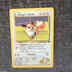 Pokemon TCG Lt. Surge's Eevee Gym Challenge Uncommon 51/132 1999 - Image 1