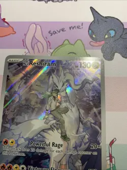 Pokemon N's Reshiram Illustration Rare Holo 167/159 - Image 3