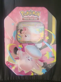 Pokemon TCG Mega Moonlit Tin Mega Clefable Ex Sealed - Image 1