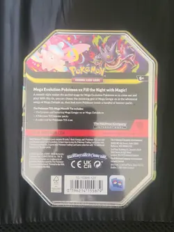 Pokemon TCG Mega Moonlit Tin Mega Clefable Ex Sealed - Image 3