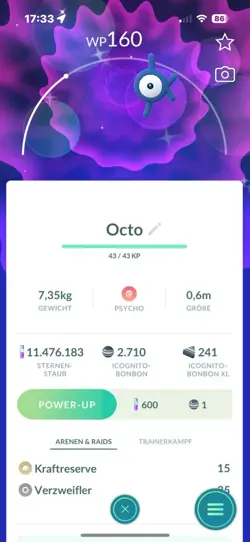 Pokemon Go ✨shiny Icognito K / ✨shiny Unown K✨ - Image 1