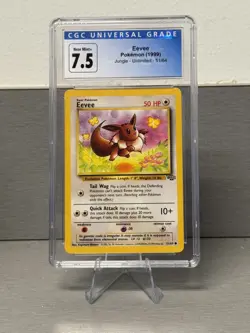 1999 Pokemon Jungle 1st Edition Eevee 51/64 EX NM CGC 7.5 - Image 1