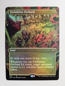 Forbidden Orchard Borderless #405 Foil NM Double Masters 2022 2X2 Magic MTG - Image 1