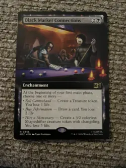 Black Market Connections Extended Art Marvel Super Heroes Mtg Nm 0346 - Image 1