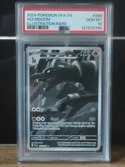 Pokemon TCG Houndoom Illustration Rare Holo Card Shrouded Fable 066/064 PSA 10 - Image 1