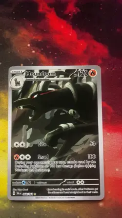 Pokemon TCG Houndoom Illustration Rare Holo Card Shrouded Fable 066/064 - Image 1