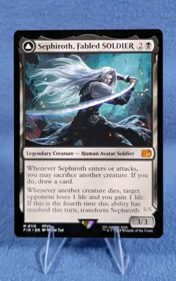 Sephiroth Fabled Soldier/One Winged Angel Final Fantasy Magic the Gathering - Image 1