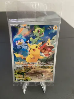 2023 POKEMON SVP EN-SV BLACK STAR PROMO #027 PIKACHU PALDEA EVOLVED - SEALED - Image 3