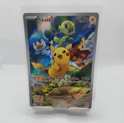 2023 POKEMON SVP EN-SV BLACK STAR PROMO #027 PIKACHU PALDEA EVOLVED - SEALED - Image 1