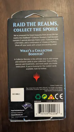 Magic The Gathering Kaldheim Collector Booster Pack Sealed 630509922086 - Image 2