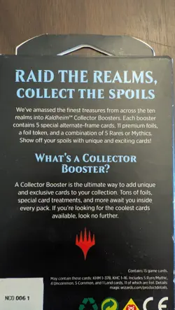 Magic The Gathering Kaldheim Collector Booster Pack Sealed 630509922086 - Image 3