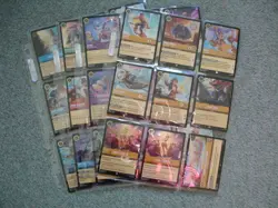 Disney Lorcana TCG Azurite Sea - 34 x Foil Cards incl 2 x Super Rare - Image 1
