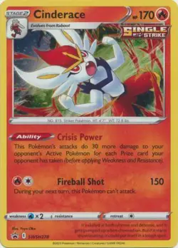 Pokemon TCG Black Star Promo - Cinderace SWSH278 - Image 1