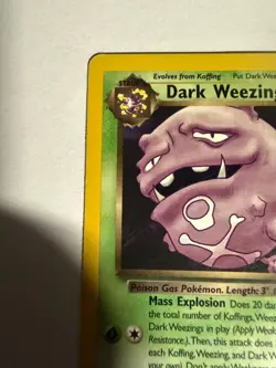 Dark Weezing 31/82 Pokemon Team Rocket 2000 Non-Holo Rare Unlimited WOTC - Image 2