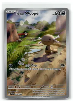 Paldean Wooper 102/094 Illustration Rare Phantasmal Flames Pokemon Holo NM - Image 1