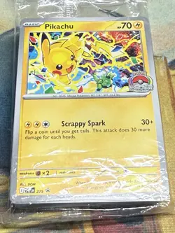 SEALED 50x Pokemon 2025 World Championship Pikachu Black Star Promo SVP 225 - Image 1