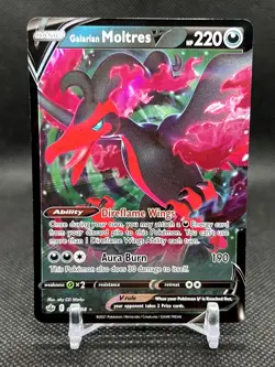 Pokemon Galarian Moltres V 097/198 Holo V Rare Chilling Reign NM - Image 1