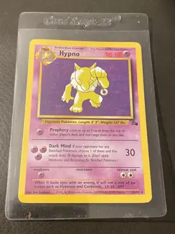 Hypno 23/62 - 1st Edition Fossil Set Non Holo Rare Pokemon Card NM - Image 3