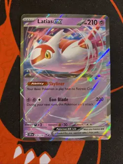 Latias EX Surging Sparks 076/191 Double Rare Near Mint Pokemon TCG - Image 1