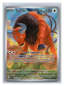 Tauros 096/086 Holo Illustration Rare Chaos Rising Pokemon Near Mint - Image 1