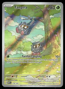 Pokemon Cards Tangela 178/165 Holo 151 Illustration Rare LP - Image 1