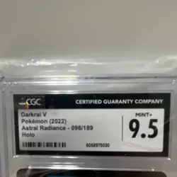 Pokemon TCG Darkrai V Astral Radiance 098/189 CGC 9.5 Holo 2022 - Image 3