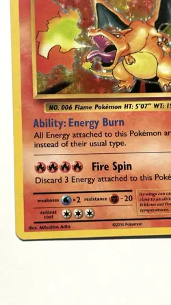 Charizard 11/108 Holo XY Evolutions Pokemon Card - Image 4