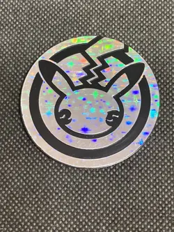 Pokemon Celebrations 25th Anniversary Coin - Jumbo Silver Pokemon TCG - Image 1