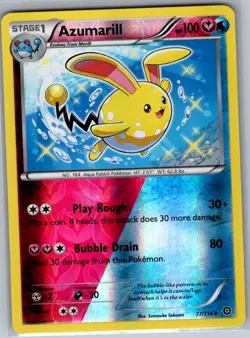 Azumarill 77/114 Reverse Holo XY - Steam Siege - Pokemon Card - NM - Image 1