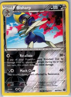 Bisharp 64/114 Reverse Holo XY - Steam Siege - Pokemon Card - NM - Image 1