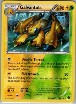 Galvantula 42/114 Reverse Holo XY - Steam Siege - Pokemon Card - NM - Image 1