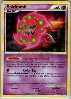Spiritomb 10/102 Holo Triumphant - Pokemon Card - NM - Image 1