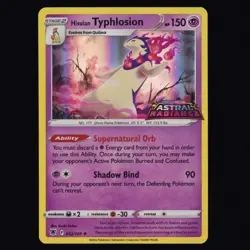 Hisuian Typhlosion 052/189 Astral Radiance STAMPED Holo Rare Pokemon TCG NM - Image 1