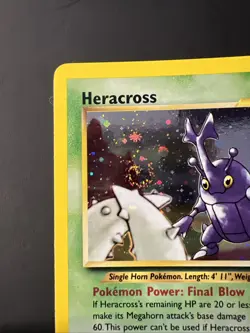 ❗ Heracross 6/111 Neo Genesis Holo Swirl Vintage Pokemon Card TCG 🔥📈❗ - Image 2