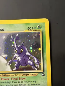 ❗ Heracross 6/111 Neo Genesis Holo Swirl Vintage Pokemon Card TCG 🔥📈❗ - Image 3