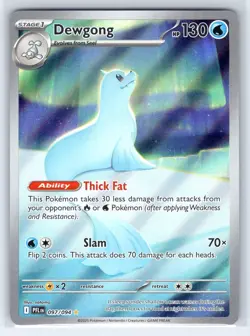 Dewgong 097/094 Illustration Rare Phantasmal Flames Pokemon Holo Near Mint - Image 1